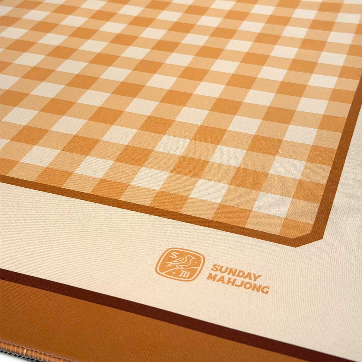 Golden Gingham Premium Mahjong Mat (Pre-order)