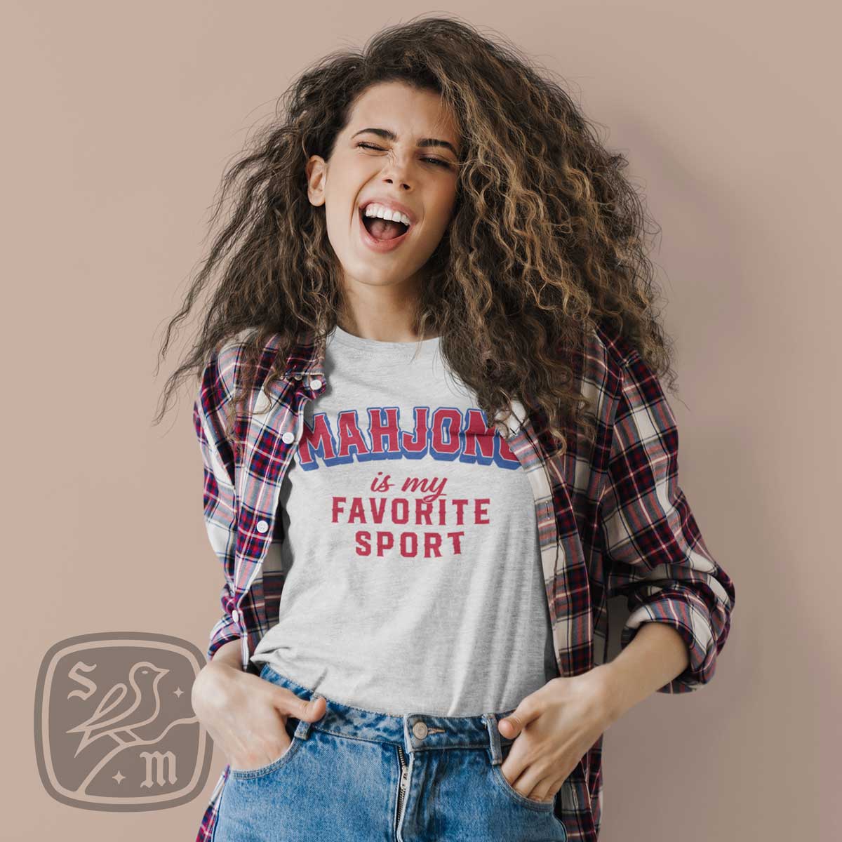 Mahjong Is My Favorite Sport Tri-Blend Tee