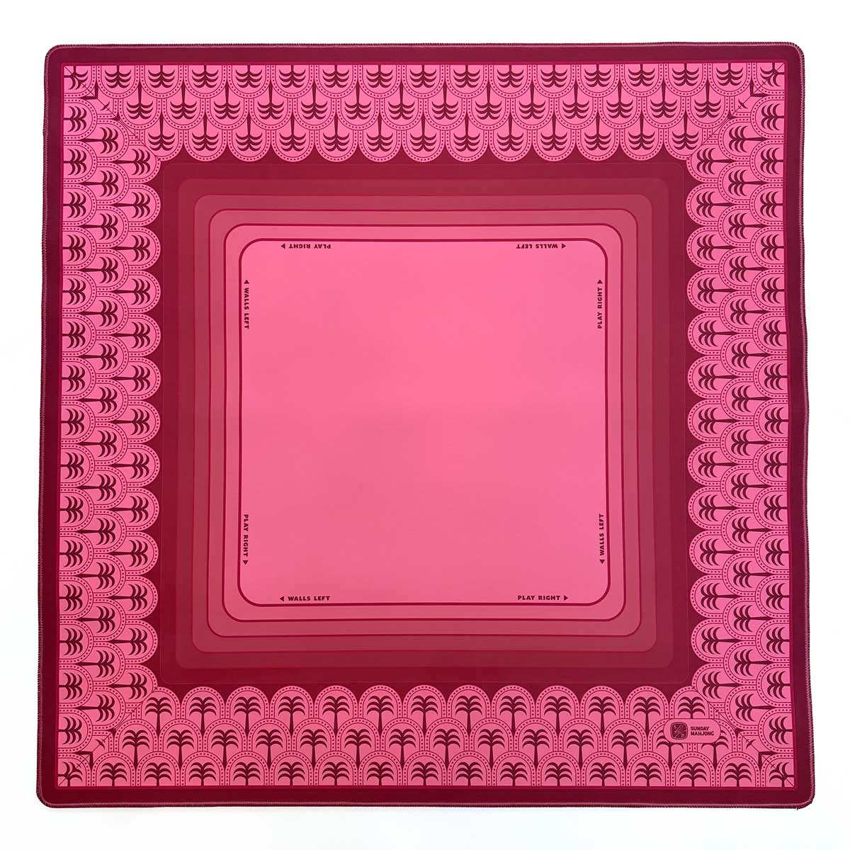 Scalloped Palms Premium Mahjong Mat