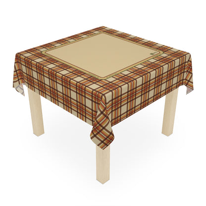 Autumn Plaid Mahjong Tablecloth
