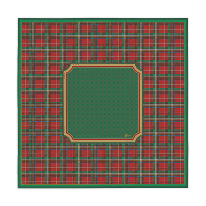 Christmas Plaid Mahjong Tablecloth