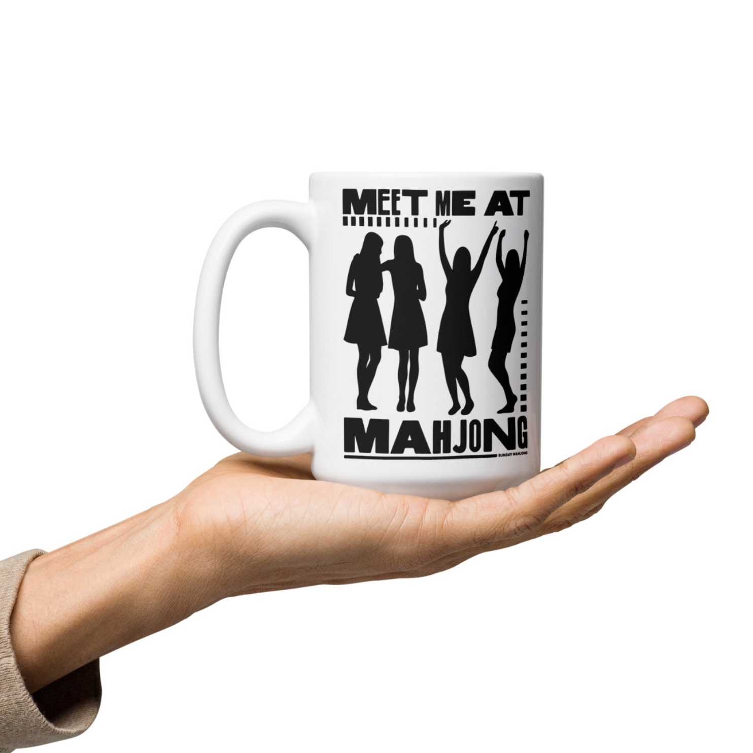 Meet Me At Mahjong Ceramic Mug