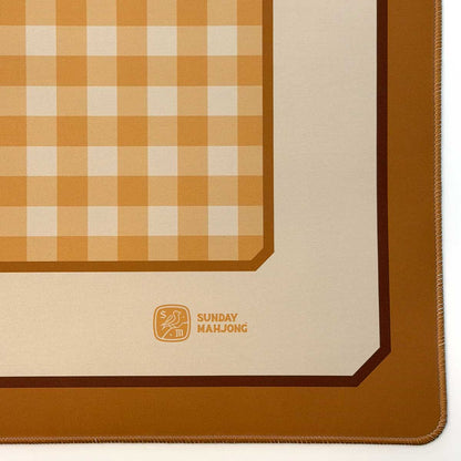 Golden Gingham Premium Mahjong Mat (Pre-order)
