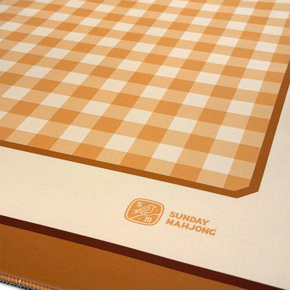 Golden Gingham Premium Mahjong Mat (Pre-order)