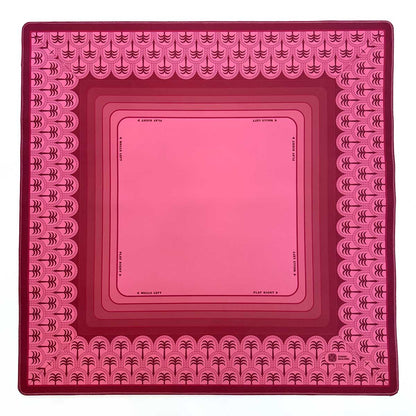 Scalloped Palms Premium Mahjong Mat