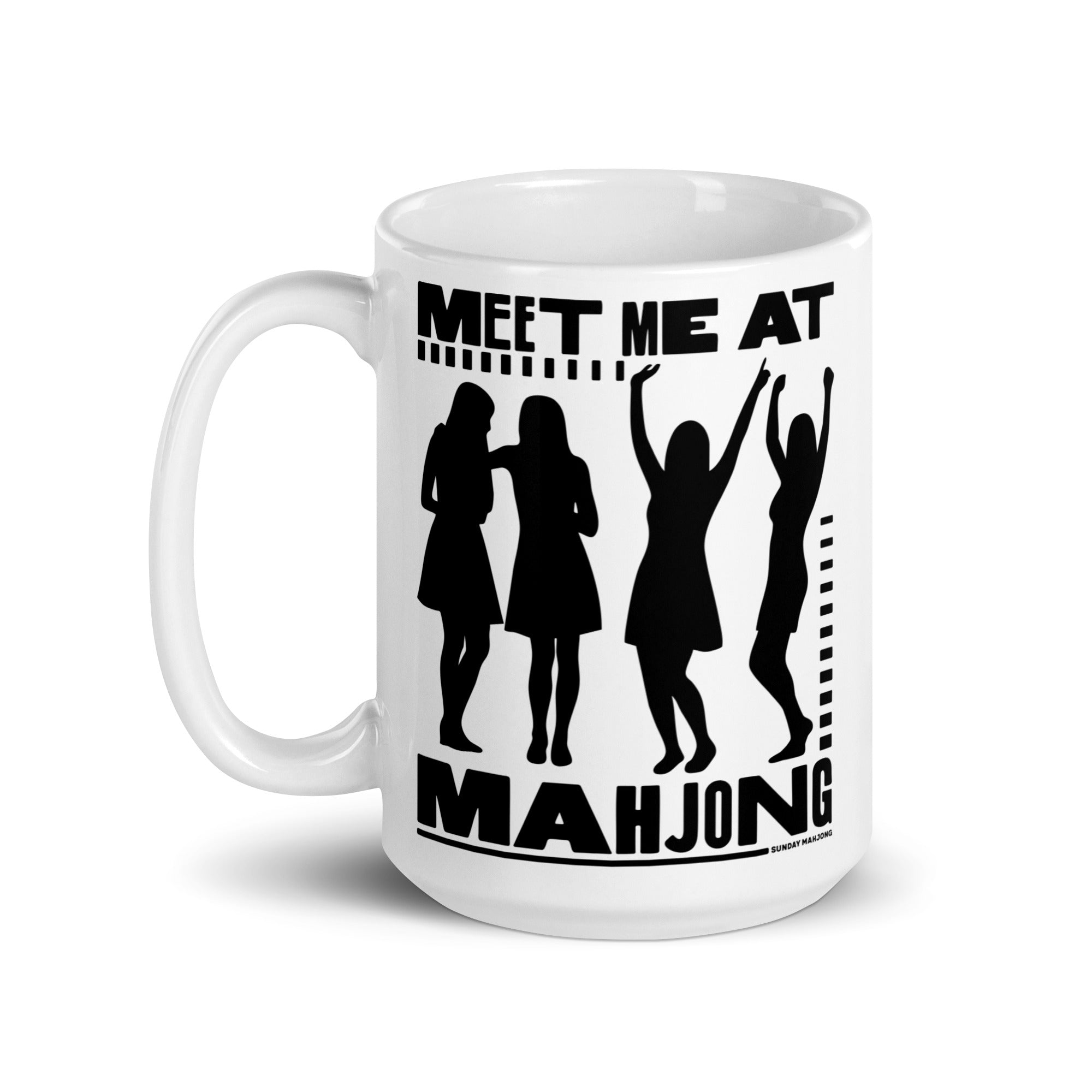 Meet Me At Mahjong Ceramic Mug