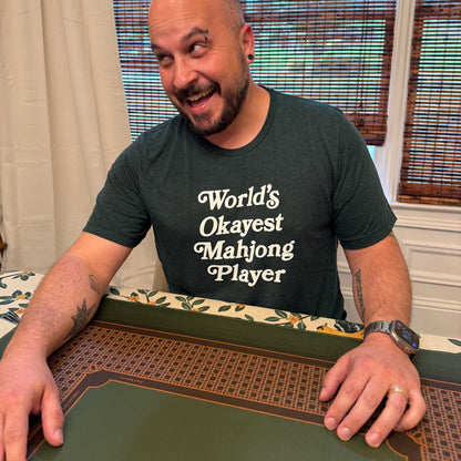 World's Okayest Mahjong Player Tri-Blend Tee